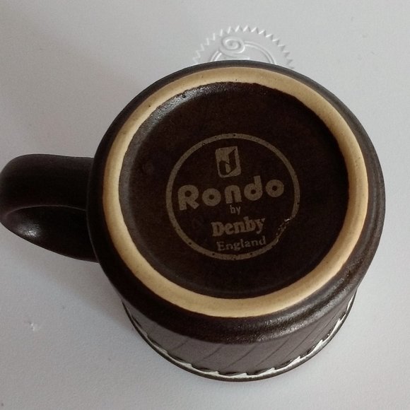 Vintage Denby "Rondo" cups and saucers. - Picture 4 of 5